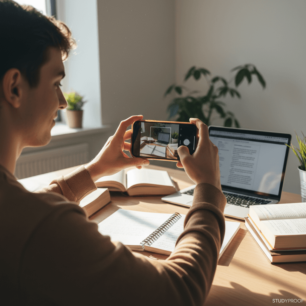 Student submitting daily proof of their challenge progress